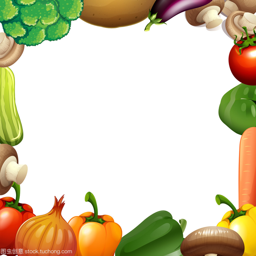 盤中綠意 混合蔬菜邊框設計的藝術與應用